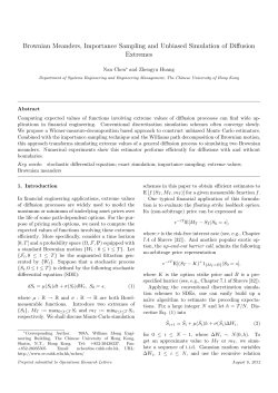 Brownian Meanders, Importance Sampling and Unbiased