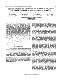 Performance Of MOV Arresters During Very Close, Direct Lightning