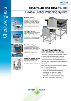 ICS469-40 Checkweigher