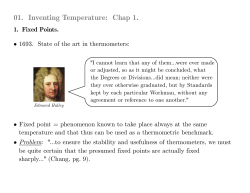01. Inventing Temperature: Chap 1.