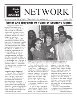 Tinker and Beyond: 40 Years of Student Rights