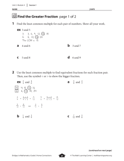 Find the Greater Fraction page 1 of 2 ex 3 a 5 b 1 c 7