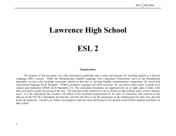 ESL 2 - Lawrence Public Schools