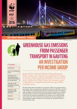 greenhouse gas emissions from passenger