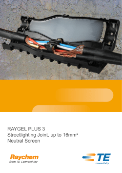 RAYGEL PLUS 3 Streetlighting Joint, up to 16mm²