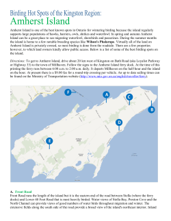 Amherst Island - Kingston Field Naturalists