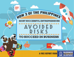 How 3 Top PH Entreprenurs Avoided Risks To Succeed In Business