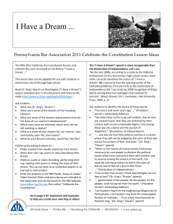 I Have a Dream - PA Bar Association