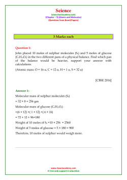 3 Marks each - Tiwari Academy