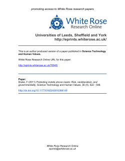 - White Rose Research Online
