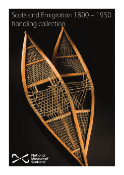 Scots and Emigration 1800 &ndash; 1950 handling collection