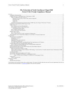 I-9 and E-Verify Compliance Manual - Human Resources
