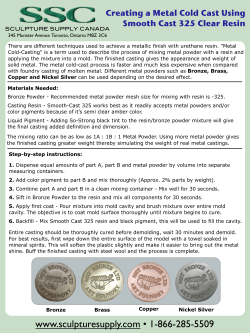 Metal Cold Cast - Sculpture Supply Canada