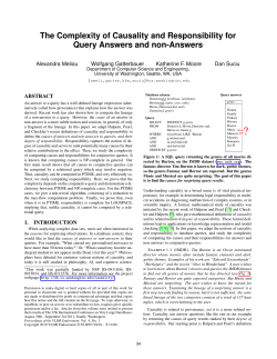 The Complexity of Causality and Responsibility for Query Answers