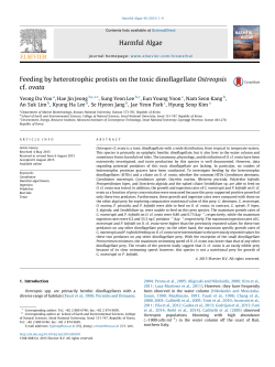 Feeding by heterotrophic protists on the toxic dinoflagellate
