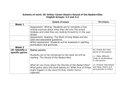 Scheme of work: Sir Arthur Conan Doyle`s Hound of the Baskervilles