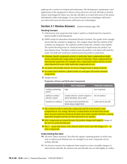 Section 3.1 Review Answers (Student textbook page 109)