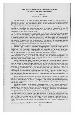 some optical properties of vapor