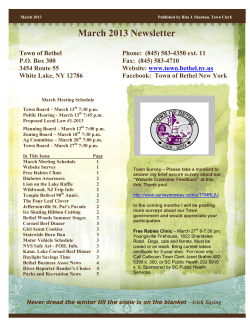 March 2013 Newsletter