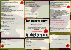 is it right to fight? - Buglawton Primary School