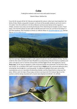 Finding the endemics and much more with public