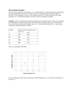 How to calculate correlation