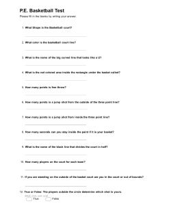 P.E. Basketball Test