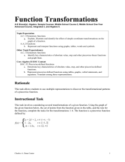 Function Transformations