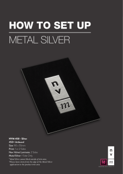 HOW TO SET UP METAL SILVER