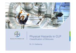 Mixture classification for physical hazards