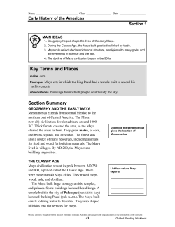 Section Summary Key Terms and Places