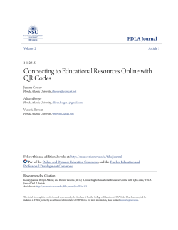 Connecting to Educational Resources Online with QR