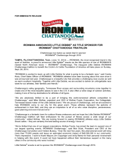 Little Debbie Snacks Title Sponsor of IRONMAN