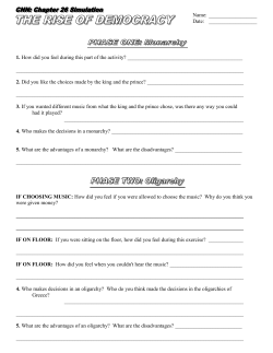 history alive: the development of democracy in ancient greece