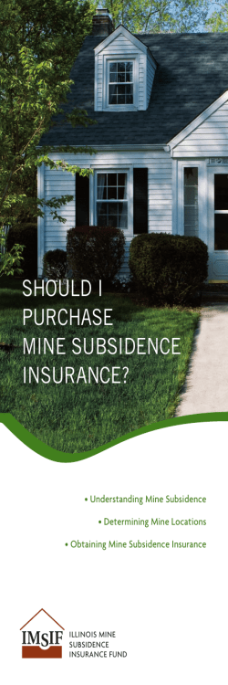 should i purchase mine subsidence insurance?
