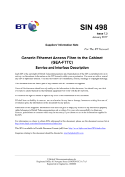 SIN 498 - BT SINet