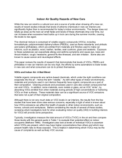 Indoor Air Quality Hazards of New Cars