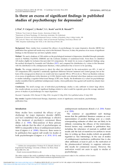 Is there an excess of significant findings in published studies of