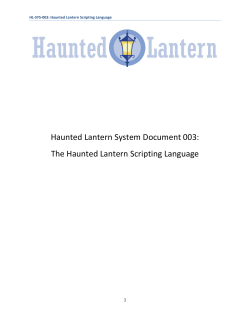 HL-SYS-003: Haunted Lantern Scripting