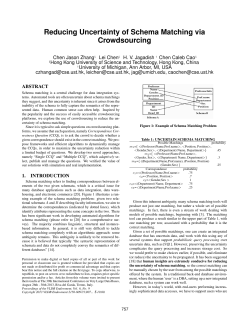 Reducing Uncertainty of Schema Matching via Crowdsourcing