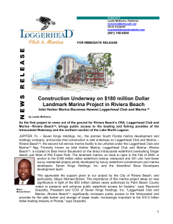 Construction Underway on $180 million Dollar Landmark Marina