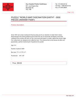 PUZZLE "WORLD MAP FASCINATION EARTH"