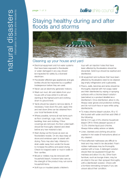 natural disasters - Ballina Shire Council