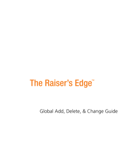 Global, Add, Delete, and Change Guide