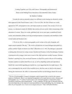 Coming Together over Filles and Femmes: Pornography and