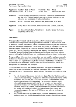 Item 9. 863-871 Stockport Road Levenshulme