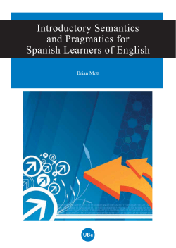 Introductory Semantics and Pragmatics for Spanish