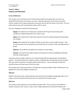 Impacts and Extinctions - University of Minnesota Duluth