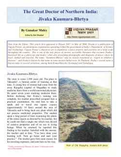 Jivaka, Great Scientist - Thai Healing Alliance International