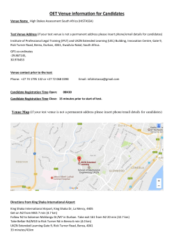 detailed venue information